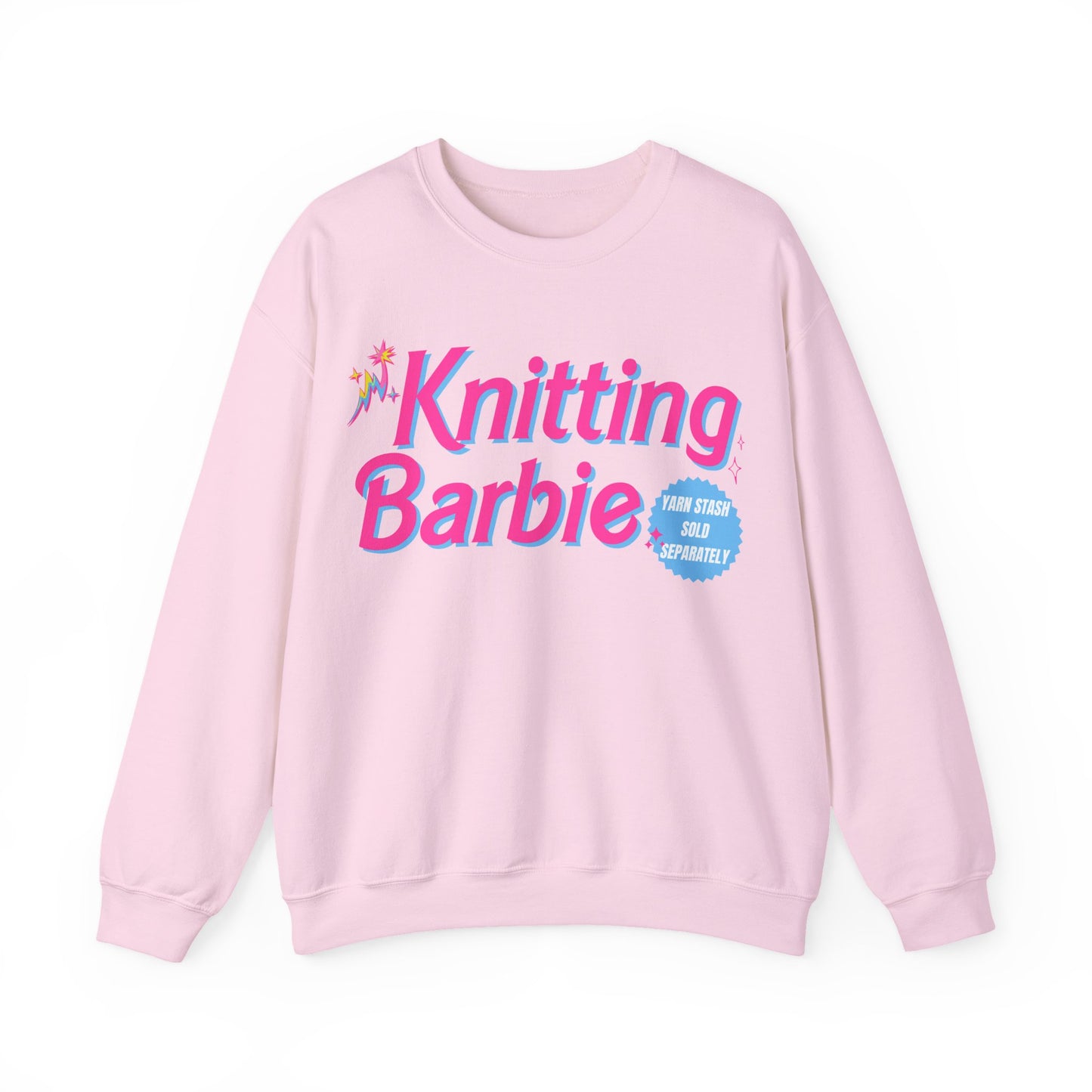Knitting Barb Crewneck