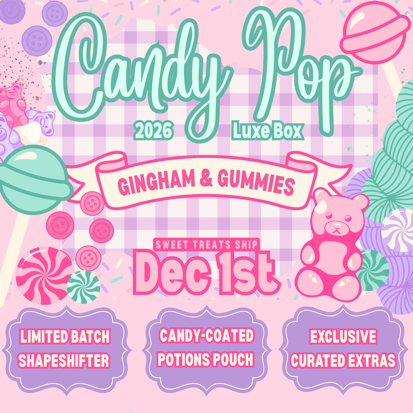 Candy Pop: Gingham & Gummies