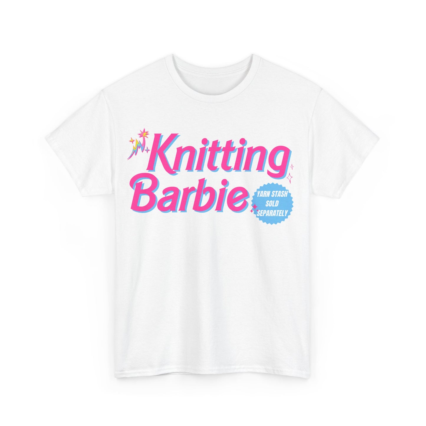 Knitting Barbie Tee