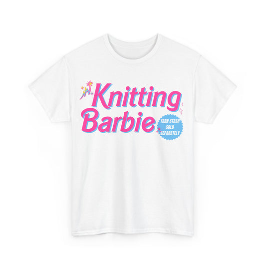 Knitting Barbie Tee