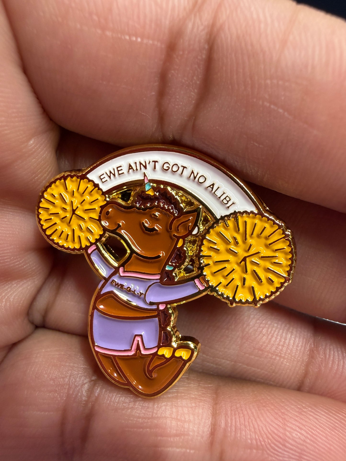Cheer Ewenicorn Pin