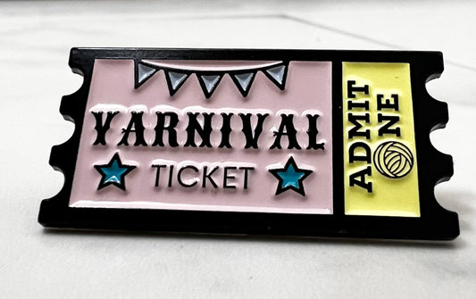 Yarnival Ticket Enamel Pin